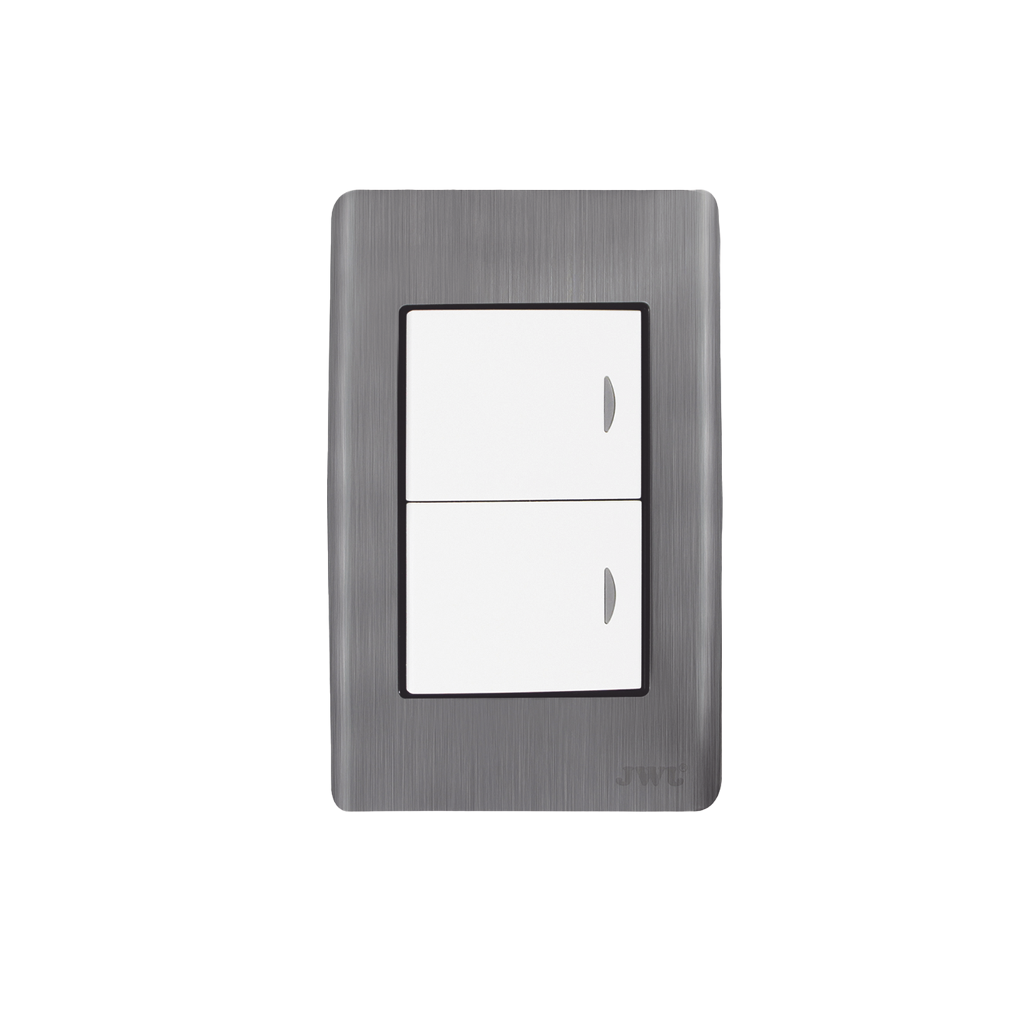 Apagador Doble de 10 A/ 127 V CA ~ 60 Hz / Placa de Acero.