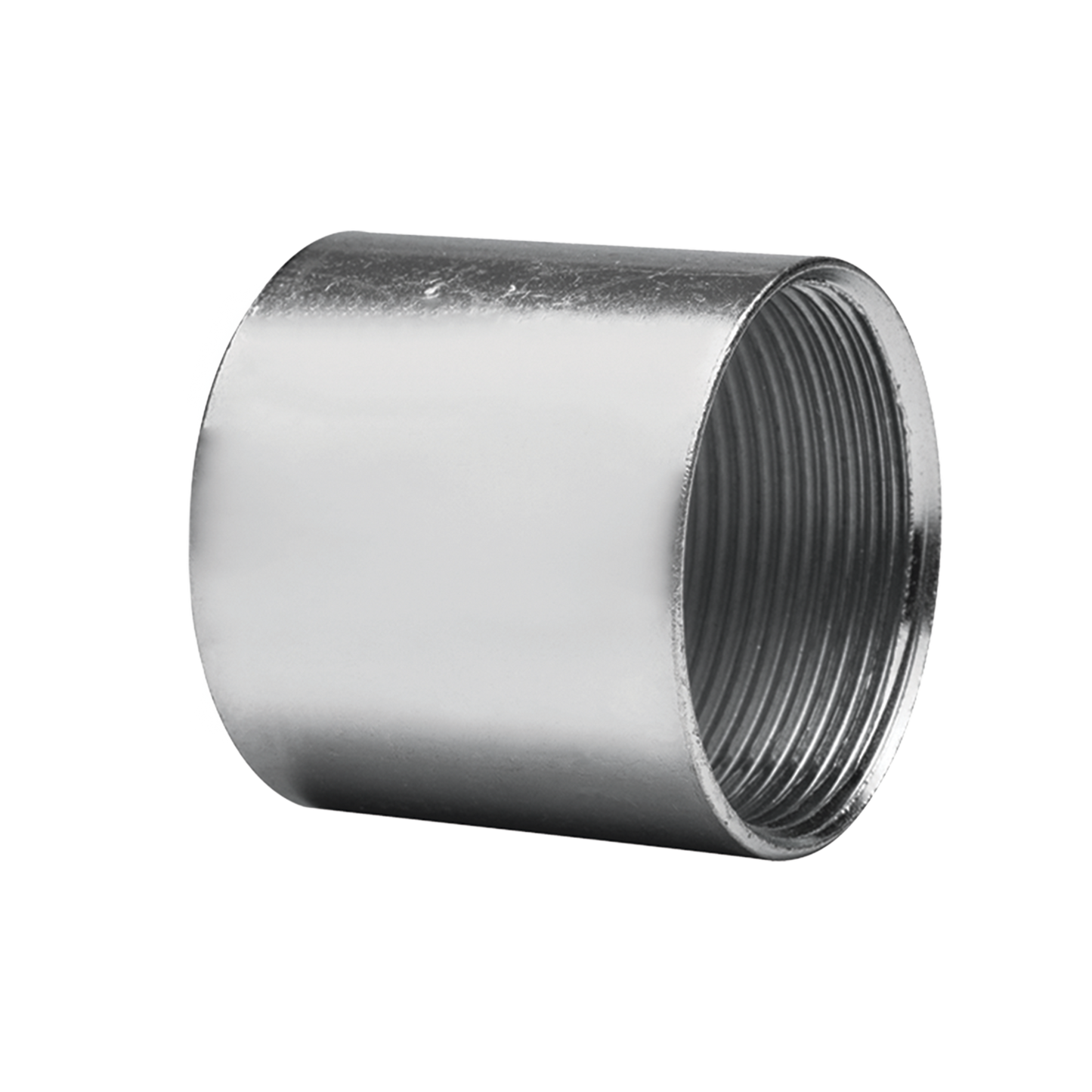 Cople Galvanizado de 1" (25 mm) para Tubo Conduit Cédula 40.