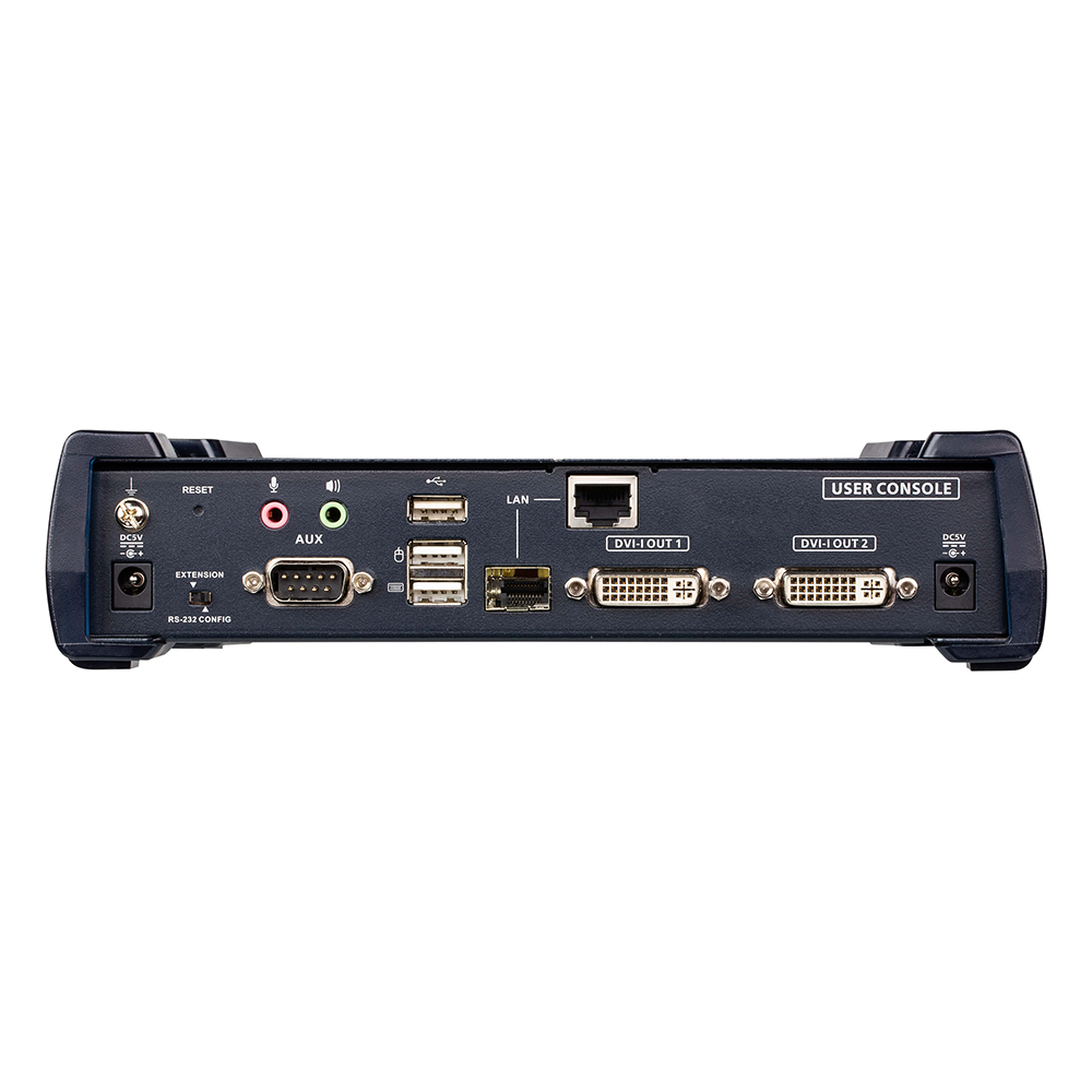 Receptor KVM IP | Dual Display USB | Baja Latencia | 1920 x 1200 60Hz | RS232
