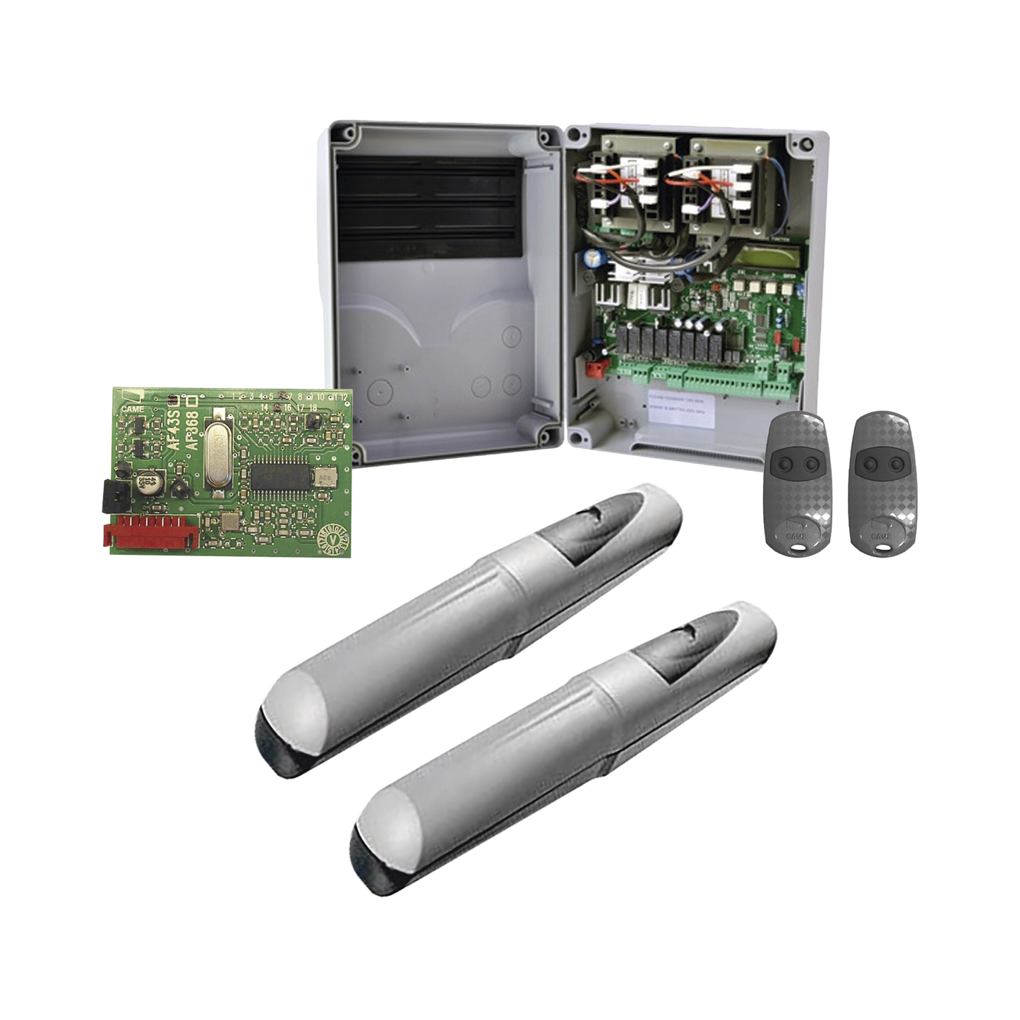 Kit de operadores AXO 5024 Para puertas Abatibles de hasta 5 Metros y 400 Kg de peso por hoja