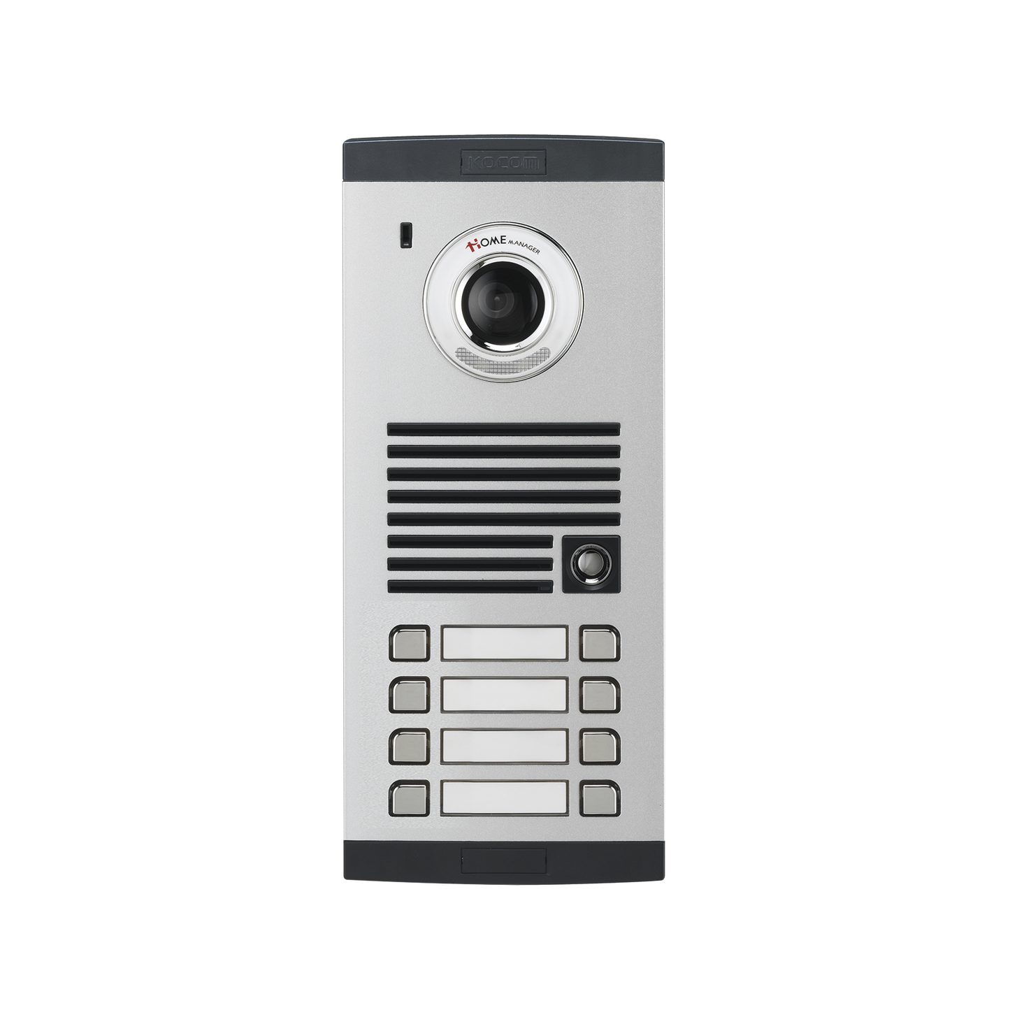 Frente de calle para 8 Apartamentos, compatible con monitores de 4 hilos, expandible a 20 o 32 deptos.