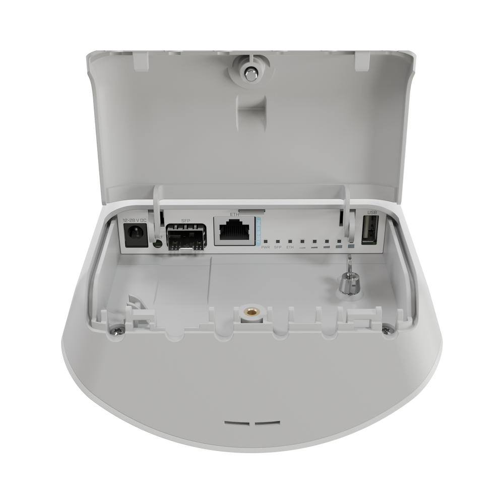 (mANTBox ax 15s) Punto de Acceso Sectorial de 120°/ WiFi 6 Doble Banda 2.4Ghz y 5Ghz/Antena Integrada 15 dBi/Con 1 Puerto Ethernet PoE In + 1 puerto SFP 2.5Gbps