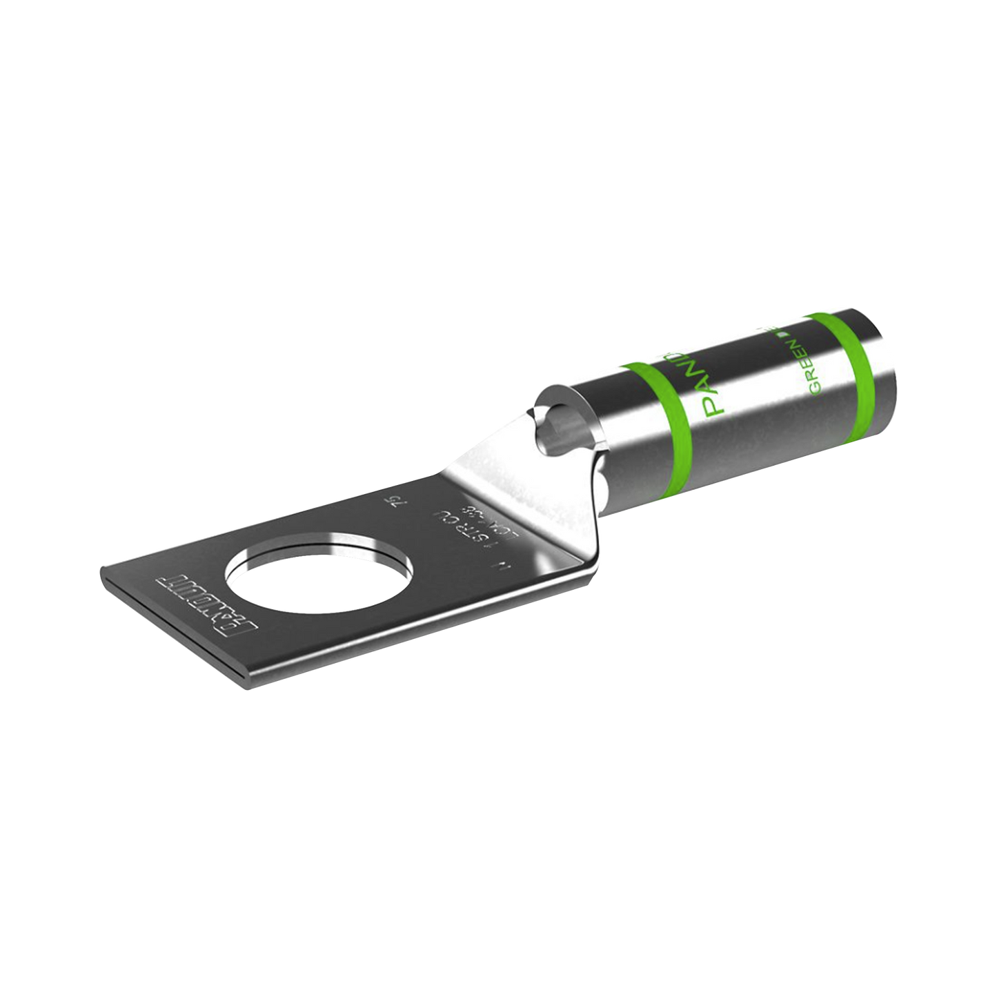 Zapata de compresión LCA1-38-E, para cal. 1/0 Awg, Barreno para tornillo prisionero de 3/8, 20 Piezas