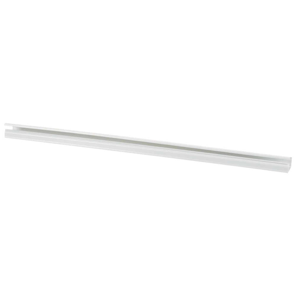 Canaleta LD10 de PVC rígido, con cinta adhesiva para instalación sin herramientas, de 38.4 x 24 x 1828.8 mm, Color Blanco