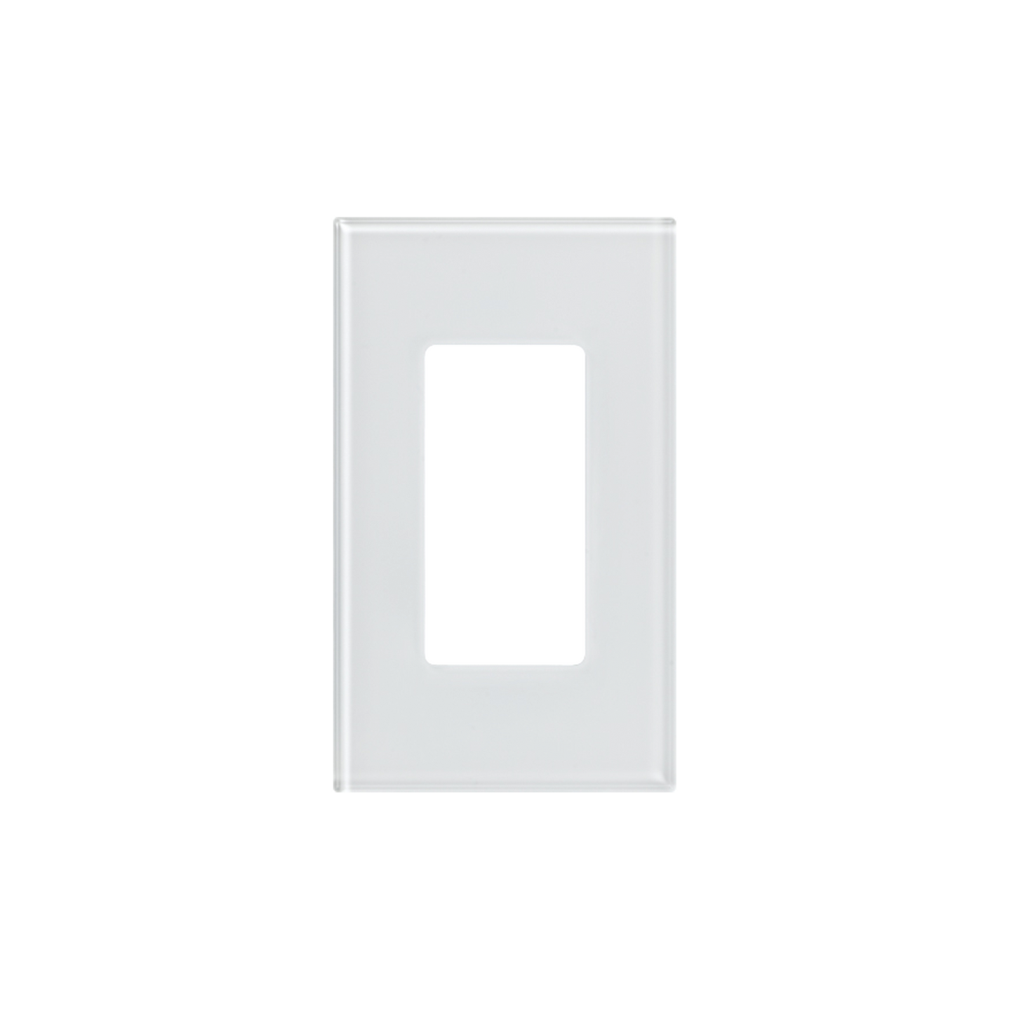 Tapa de cristal para apagador o atenuador, 1 espacio.