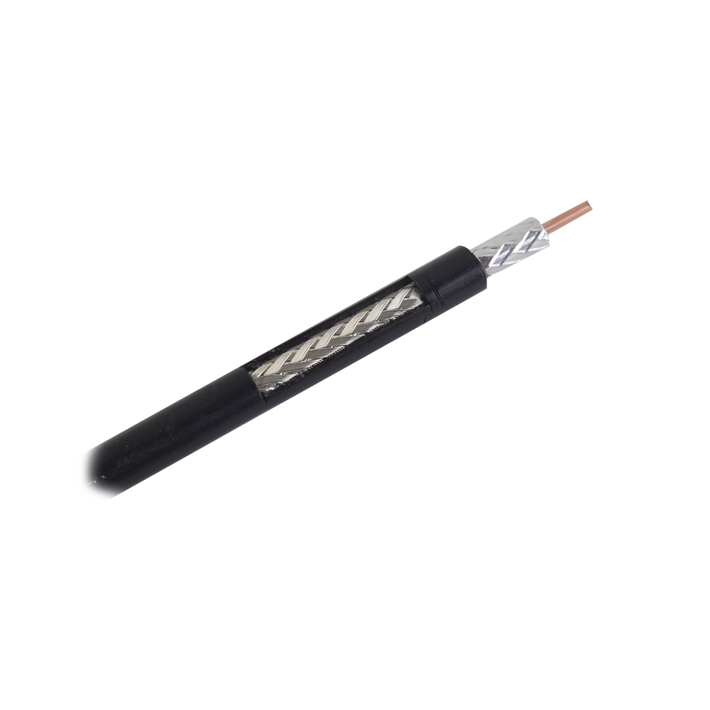 Tramo de 5 metros de Cable Coaxial RG-8X de Baja pérdida, Conductor Central de Cobre, 50 Ohms