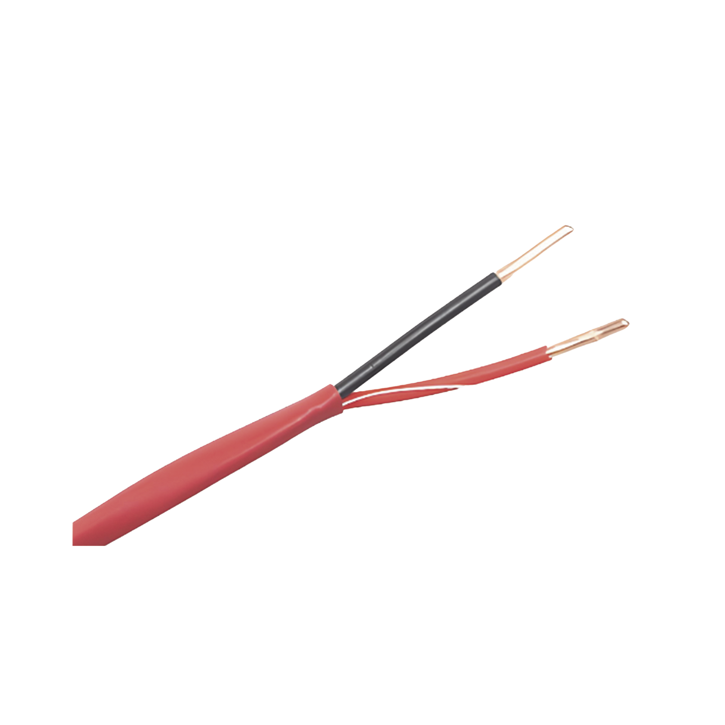 Alambre de Alarma contra Incendios - Bobina de 305 Metros: 2x18 AWG, Rojo, Tipo FPLR, (UL) FT4, Ideal para Sistemas de Detección y Evacuación de Incendios