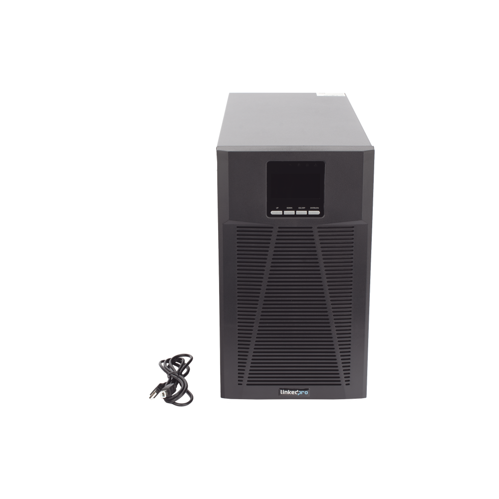 UPS 3000VA / 2700W Online Doble Conversión /Sin Cable de Alimentación/ 4 tomas 5-15R / Regulación de Voltaje / Protección RJ45