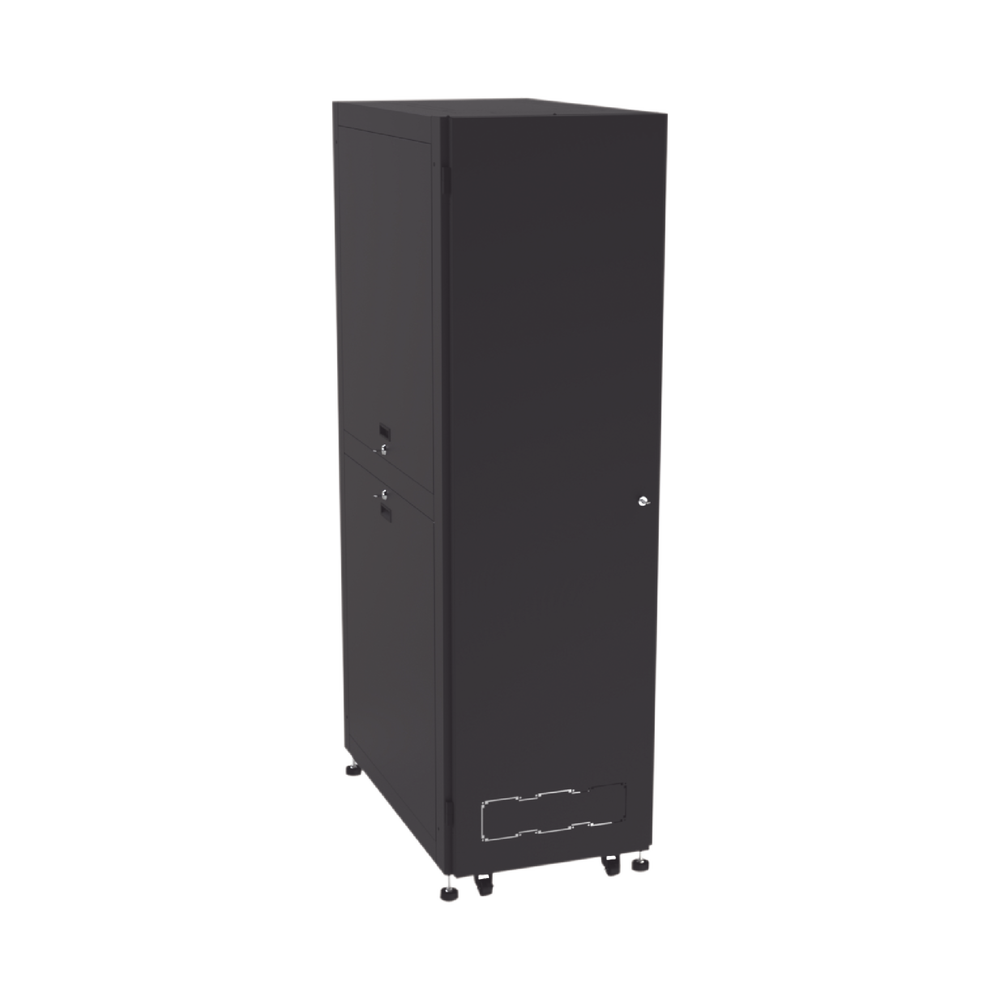 Gabinete para Telecomunicaciones Rack Estándar de 19", 42UR, 600 mm Ancho x 1000 mm Profundidad. Fabricado en Acero, Se envía el Gabinete Armado.