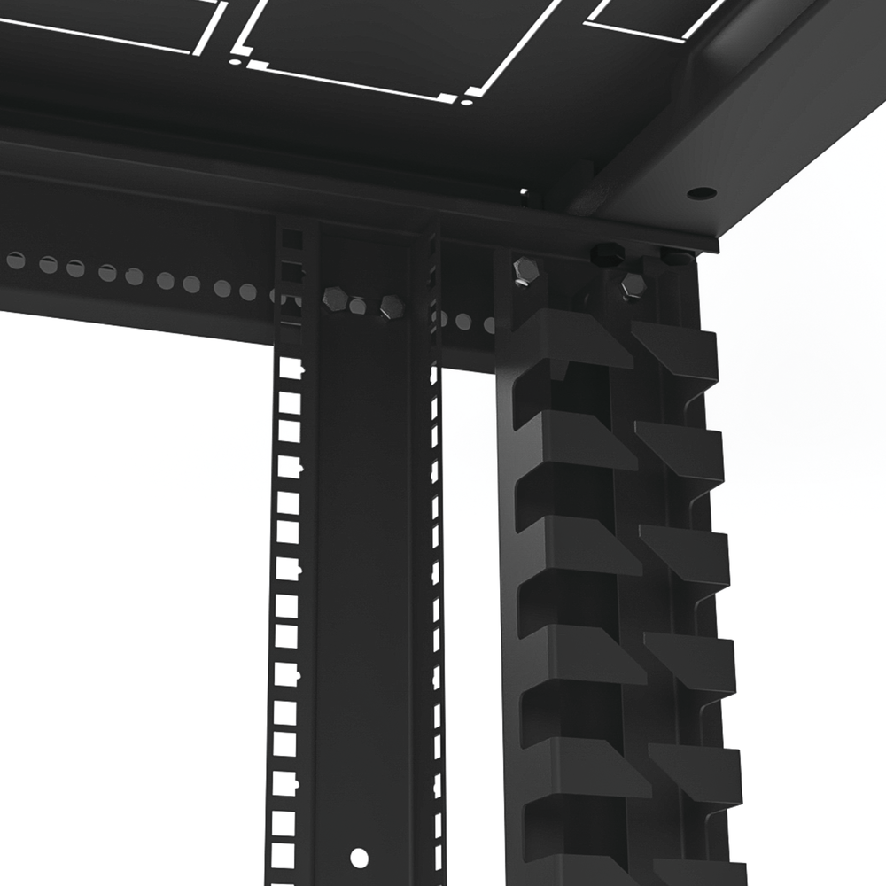 Gabinete para Telecomunicaciones Rack Estándar de 19", 42UR, 600 mm Ancho x 600 mm Profundidad. Fabricado en Acero, Se envía el Gabinete Armado.