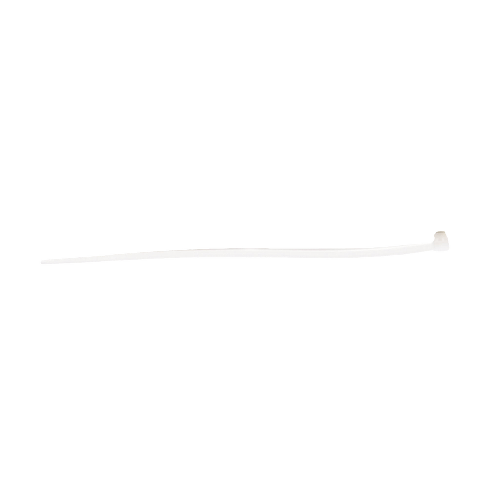 Cincho de plástico, Color Natural, 4.8 x 370 mm, Ideal para sujeción de cables (Bolsa con 100 piezas)