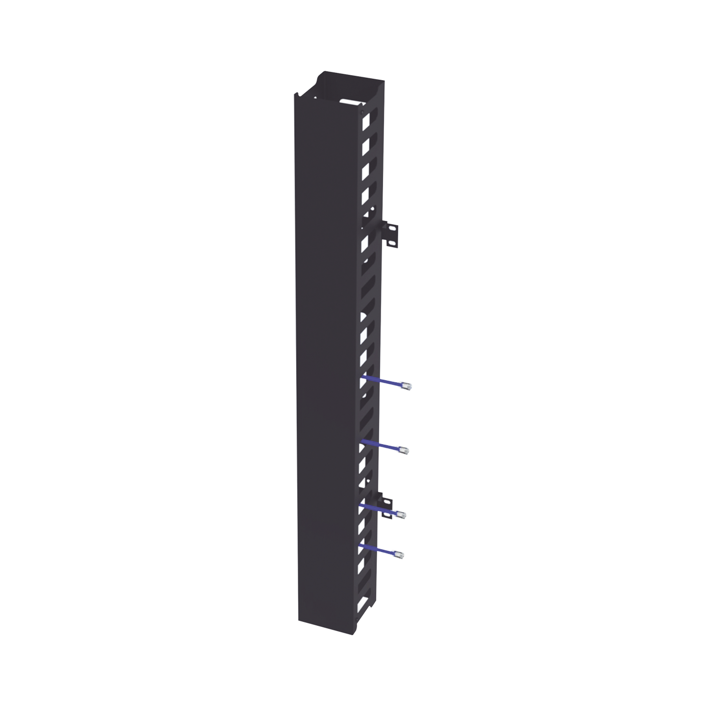 Kit Organizador Vertical de Cable Sencillo para Rack Abierto de 24 Unidades para EIQR3224 y EIRL5524DR.