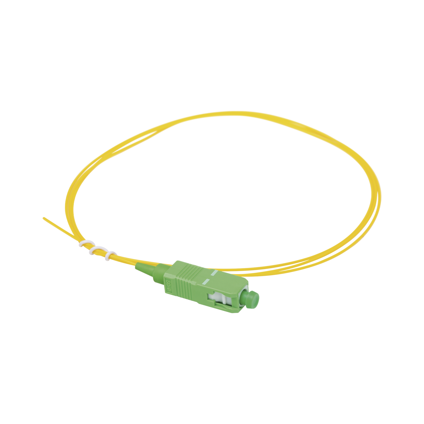 Pigtail de Fibra Óptica Monomodo SC/APC, Simplex de 1 Metro (3.28 Pies)