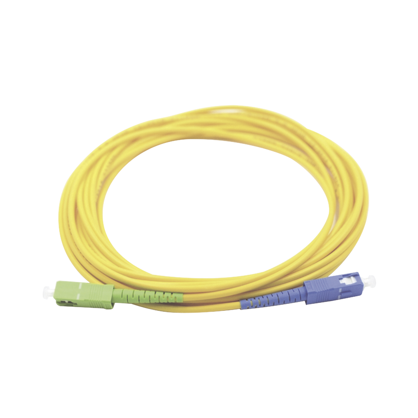 Jumper de Fibra Óptica Monomodo SC/UPC-SC/APC Simplex, Color Amarillo 3 Metros (9.84 Pies)