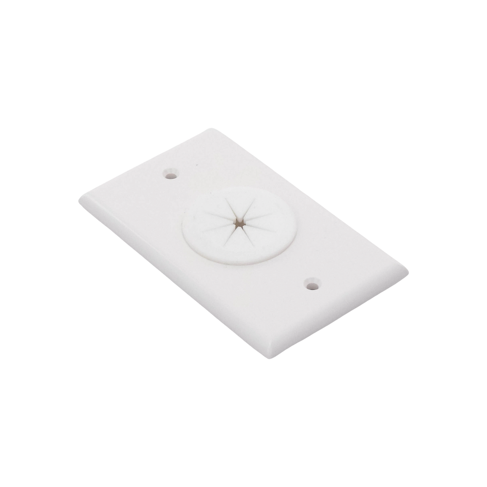 Placa de Pared, con Orificio y Grommet, Ideal para Pasar Cables