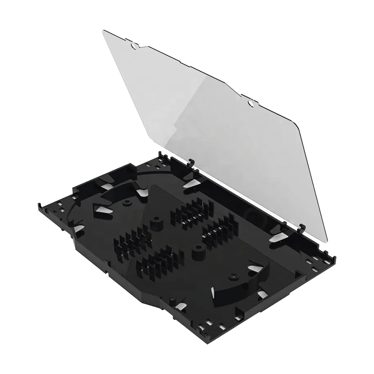 Charola de Empalme para Fibra Óptica, Protección para 24 Empalmes de Fusión o Mecánicos, Compatible con Distribuidor LPODF8024