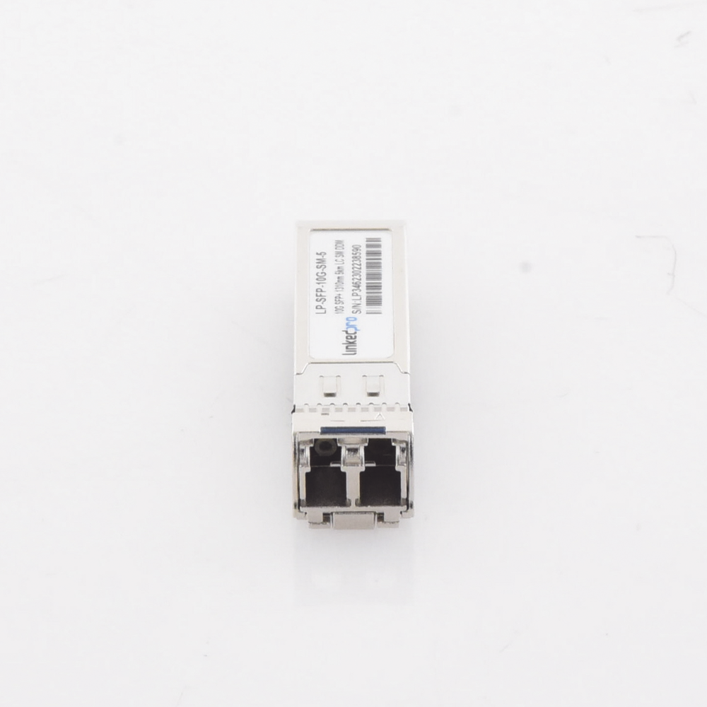 Transceptor Óptico SFP+ (Mini-Gbic) / Monomodo 1310 nm / 10 Gbps / 10GBASE / Conectores LC/UPC Dúplex / DDM / Hasta 5 km