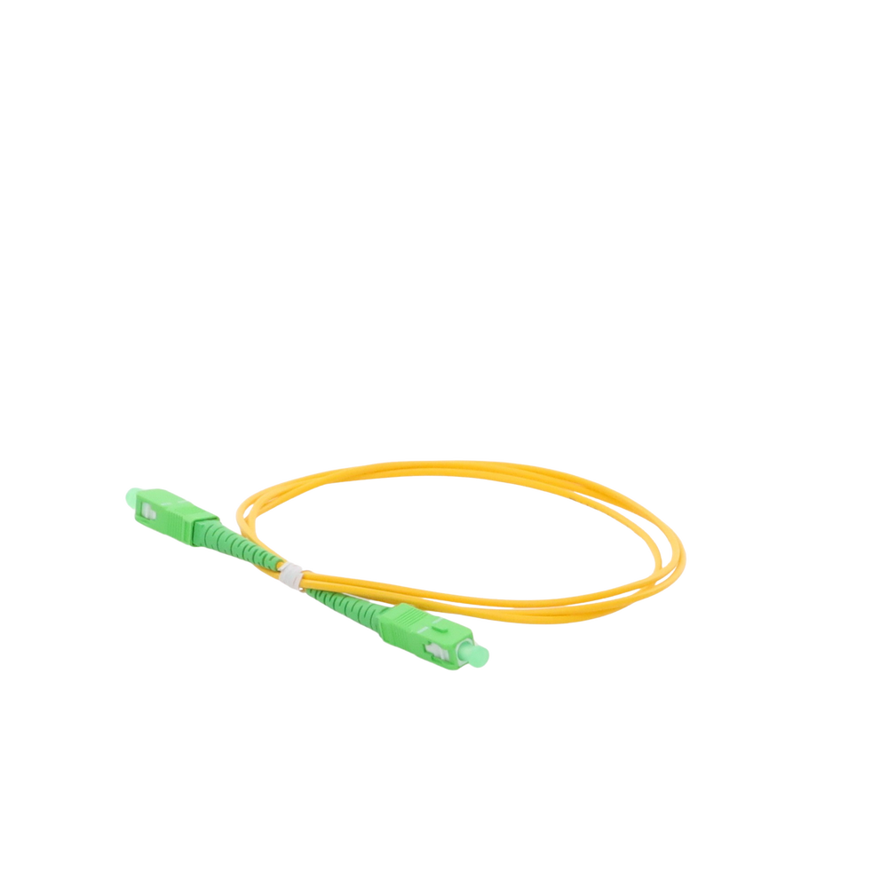 Jumper de Fibra Óptica Monomodo SC/APC-SC/APC Simplex de 1 Metro (3.28 Pies), 2mm
