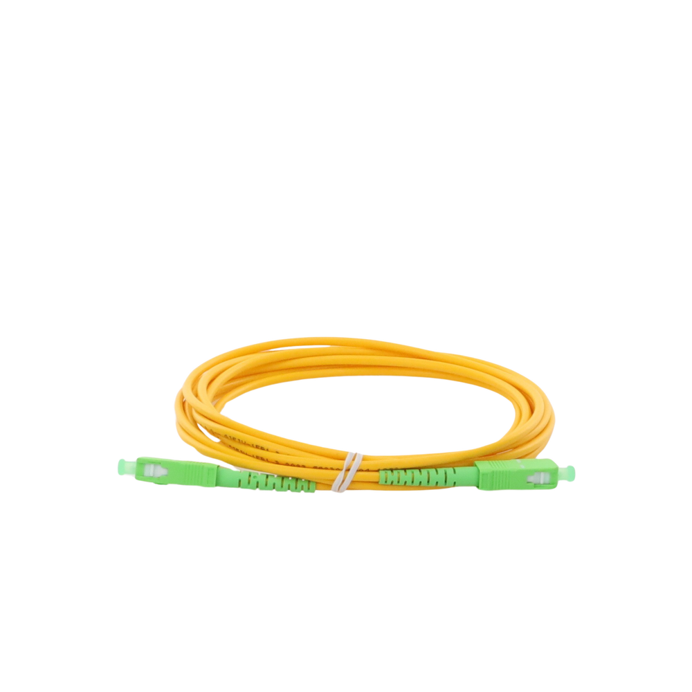 Jumper de Fibra Óptica Monomodo SC/APC-SC/APC Simplex de 2 Metros (6.56 Pies) 3mm