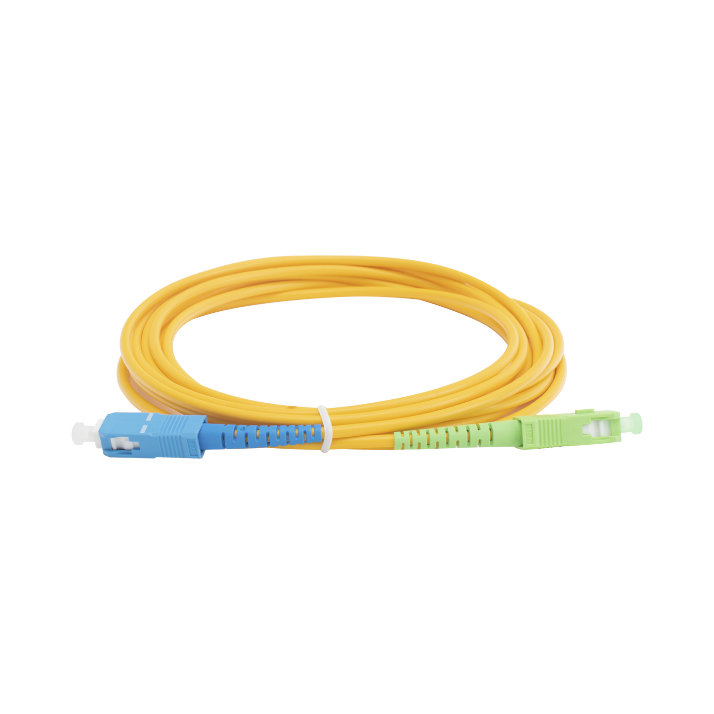 Jumper de Fibra Óptica Monomodo SC/APC-SC/UPC Simplex de 3 Metros (9.84 Pies), 3mm
