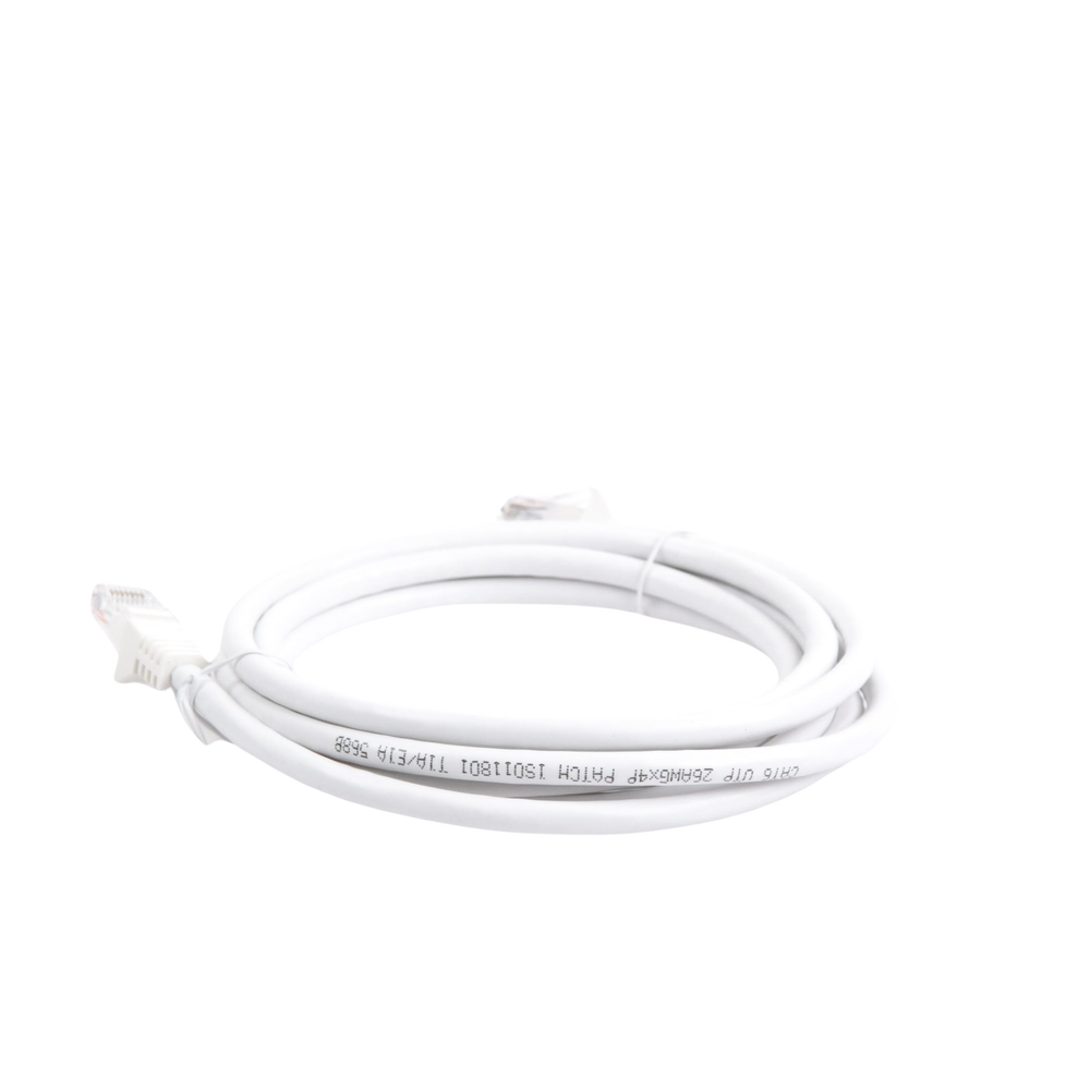 Cable de Parcheo UTP Cat6 - 2 Metros (6.56 Pies) - Blanco