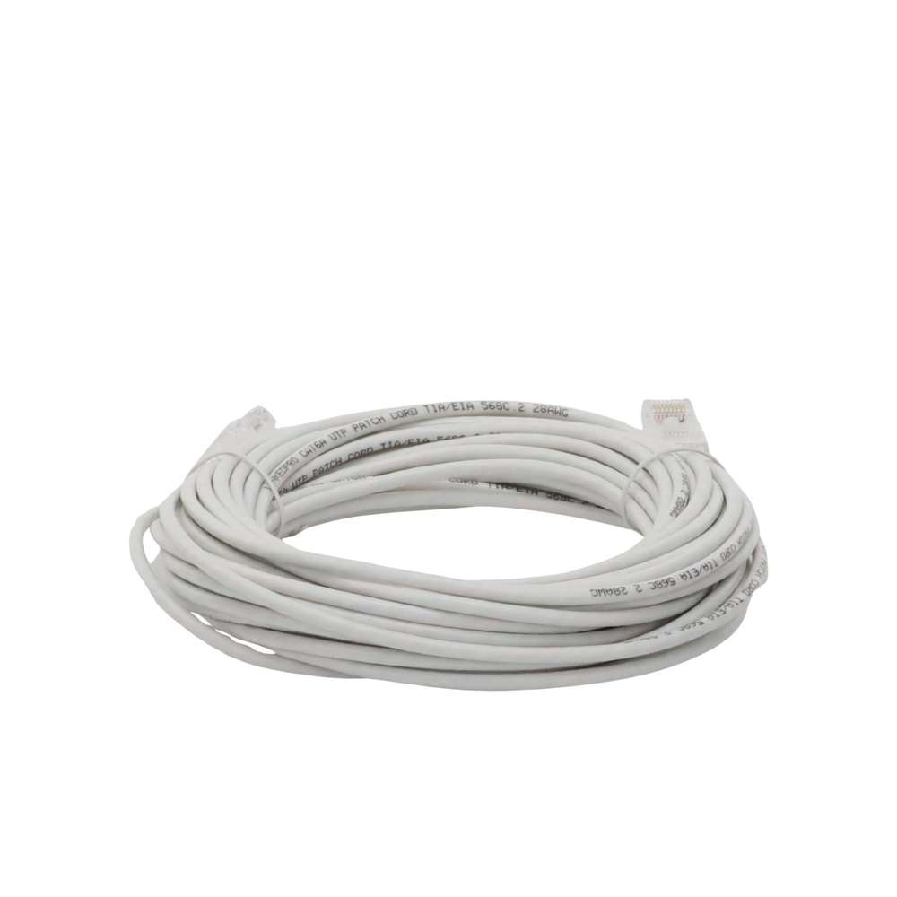Cable de Parcheo Slim UTP Cat6A - 10 Metros (32.81 Pies) Blanco, Diámetro Reducido (28 AWG)