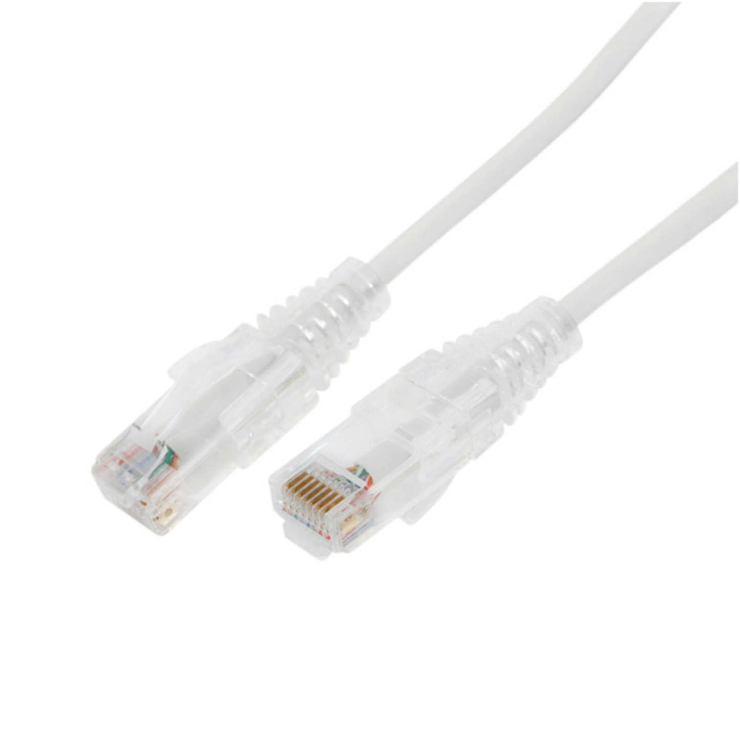 Cable de Parcheo Slim UTP Cat6A - 3 Metros (9.84 Pies) Blanco, Diámetro Reducido (28 AWG)