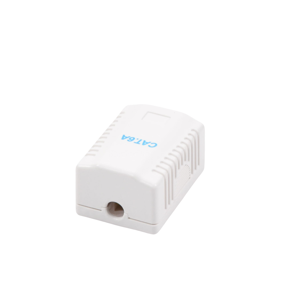 Caja de Pared con 1 Puerto, Incluye 1 Jack UTP Cat6A