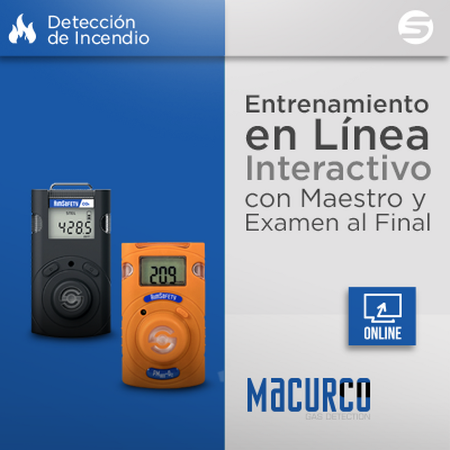 Curso Virtual Técnico - Comercial Macurco en Detección de Gases