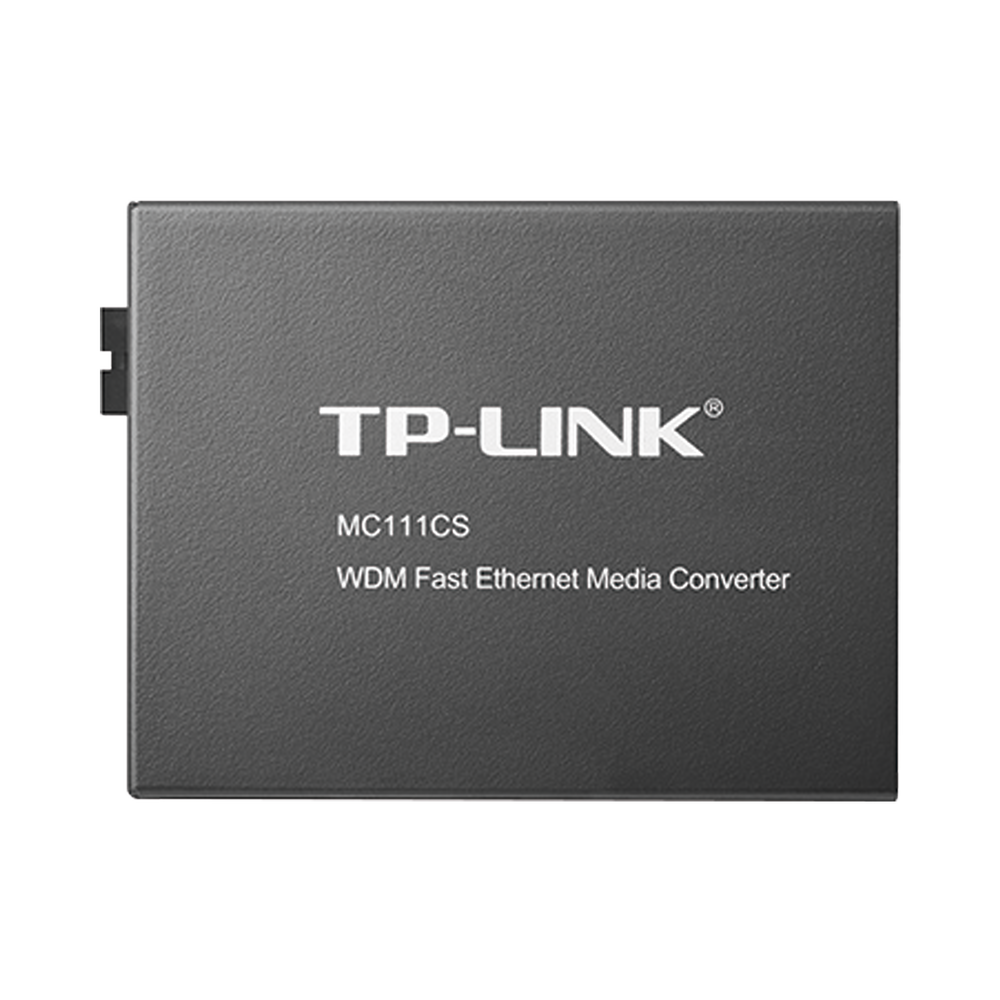 Convertidor Fibra Óptica WDM Monomodo / 1 puerto RJ45 10/100 Mbps / 1 puerto SC/UPC 100 Mbps / Hasta 20 Km / Para su Funcionamiento Requiere el Modelo MC112CS / Plug and Play