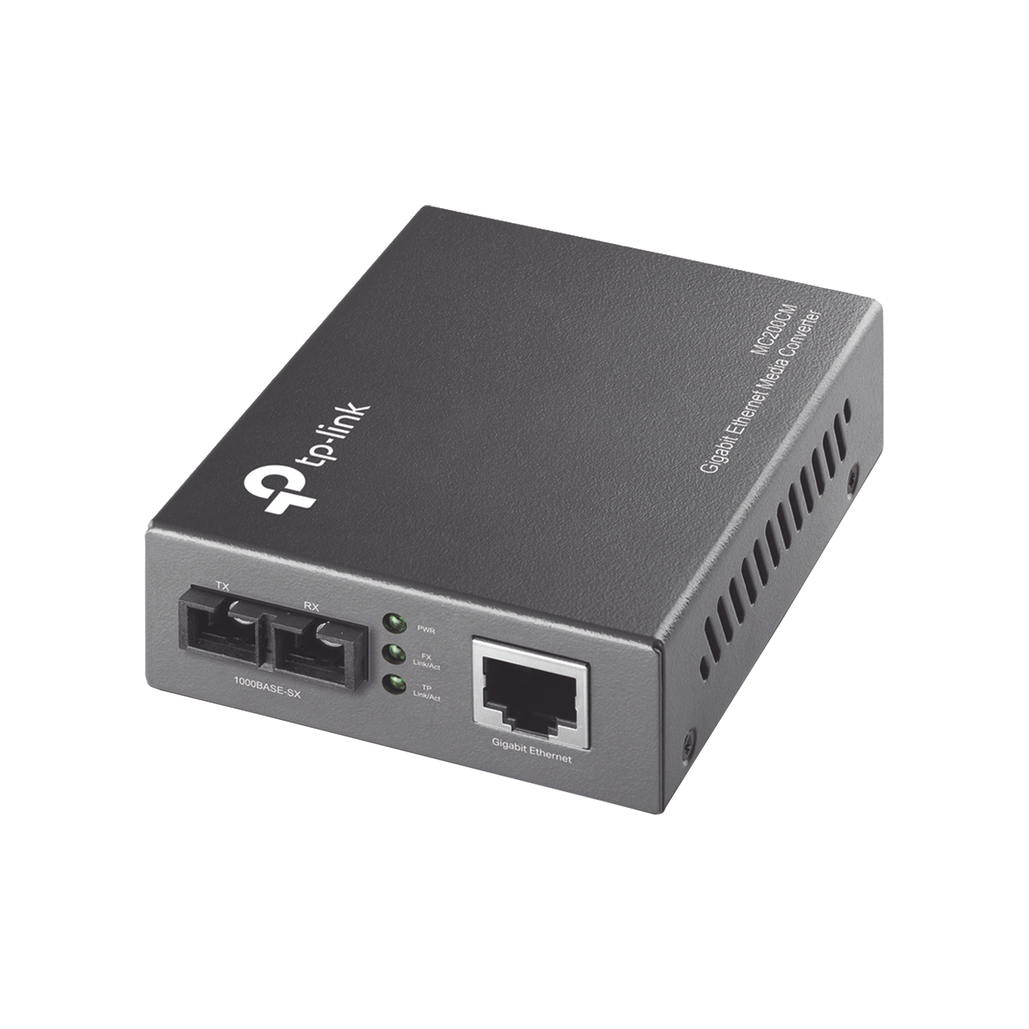 Convertidor Fibra Óptica Multimodo / 1 Puerto RJ45 10/100/1000 Mbps / Puerto Fibra Óptica SC 1000 Mbps / Hasta 550 metros / Plug and Play