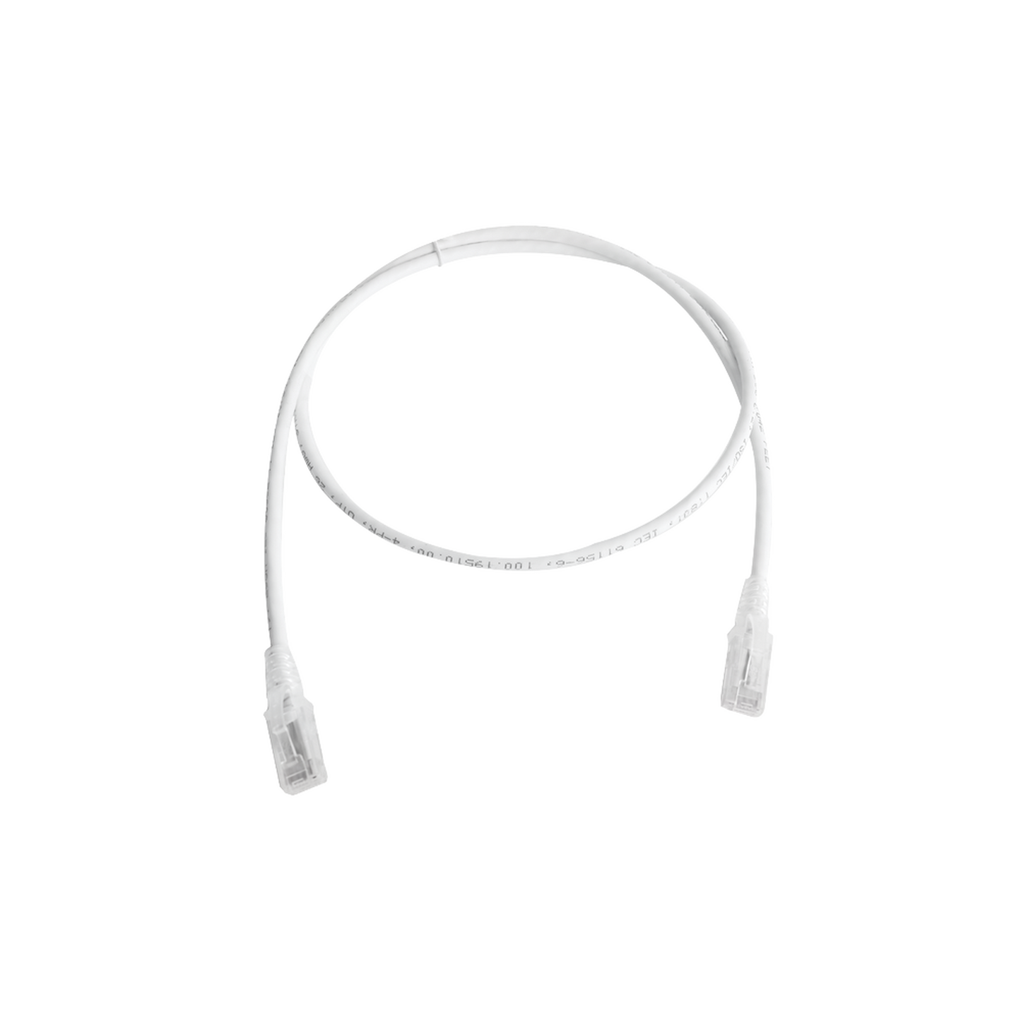 Patch Cord MC6 Modular Cat5e UTP, CM/LS0H, 3.05 Metros (10 Pies), Color Blanco, Versión Bulk (Sin Empaque Individual)