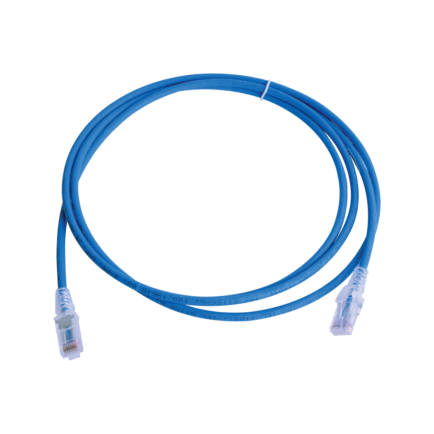 Patch Cord MC6 Modular Cat6 UTP, CM/LS0H, 2.13 Metros (7 Pies), Color Azul, Versión Bulk (Sin Empaque Individual)