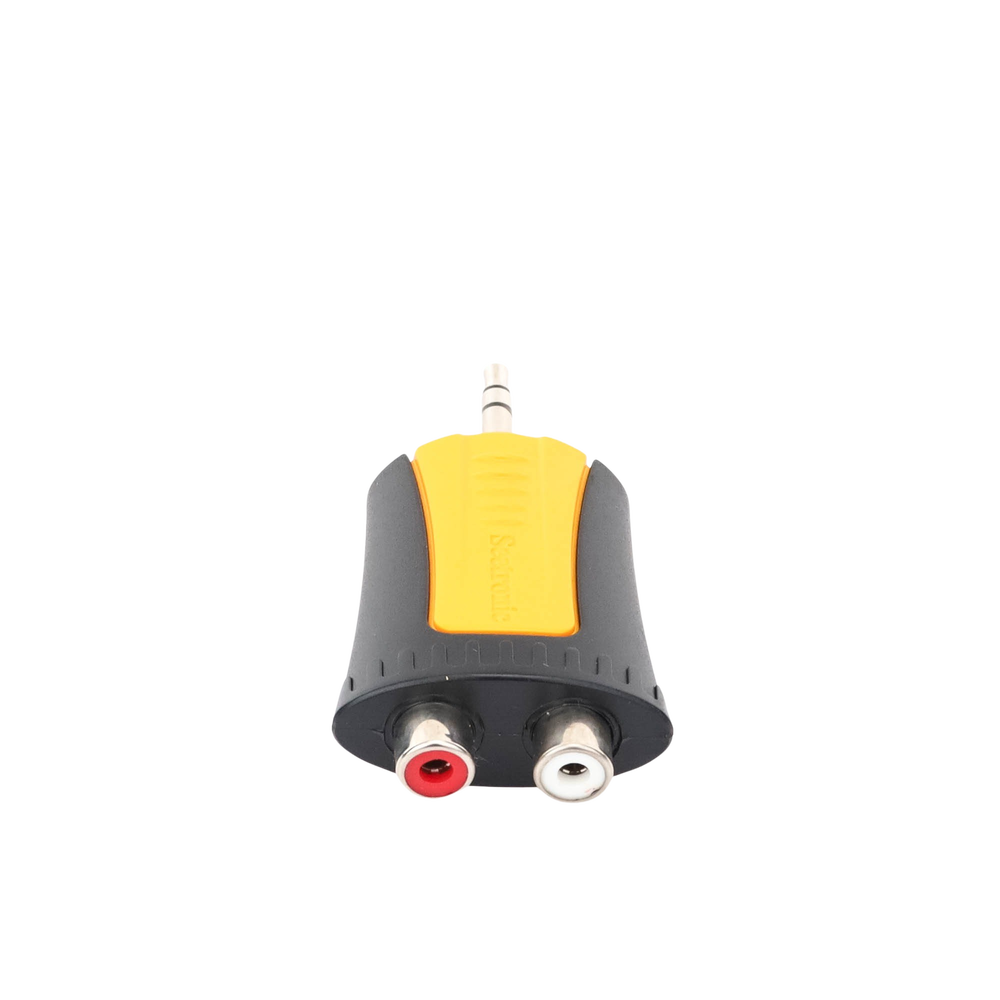 Conector Estéreo | 3.5 mm - 2 x conector Hembra RCA | Adaptador de Carcasa de Plástico