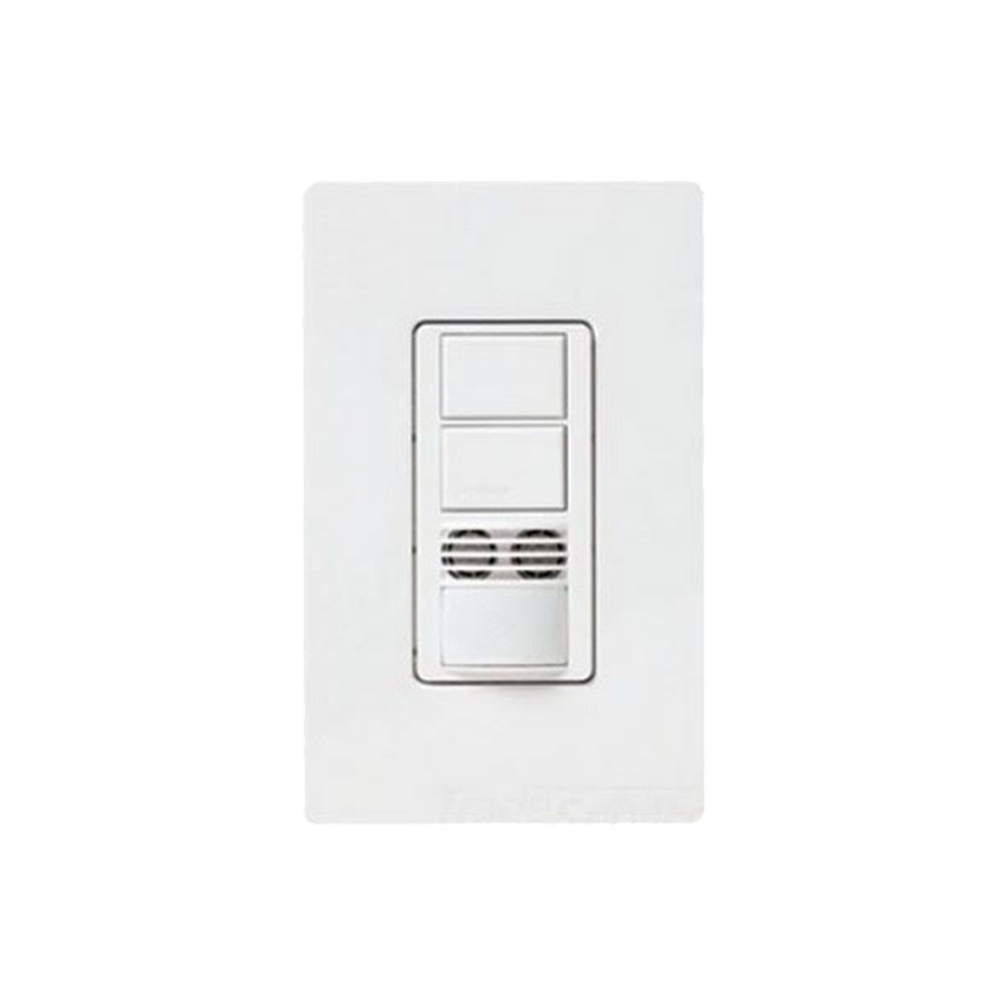 (XCT) Apagador doble con sensor de presencia y PIR ultrasónico, ideal para salas de conferencia o entretenimiento.