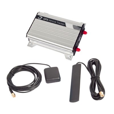 Localizador GPS 2G vía celular con múltiples entradas y salidas digitales, entradas análogas, opción para audio bidireccional,robusta carcasa de aluminio,botón de pánico y cable programador incluidos.