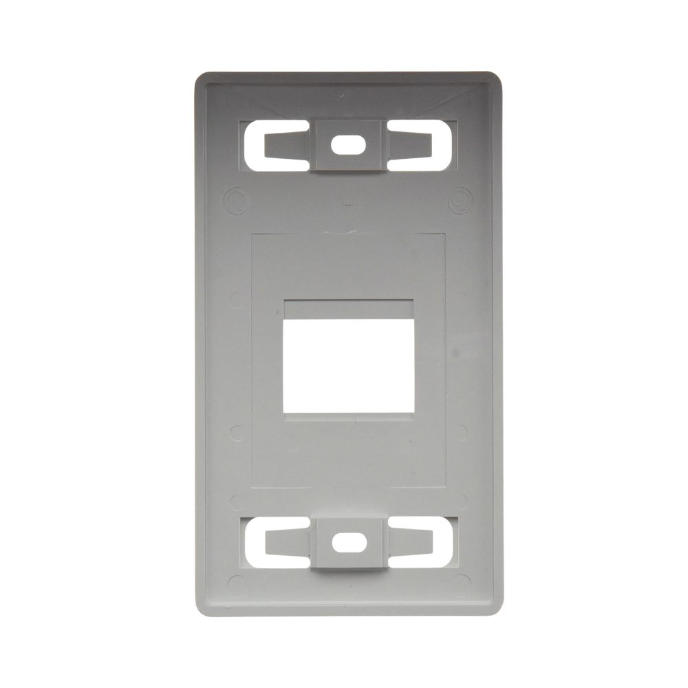 Placa de Pared Modular MAX, de 2 Salidas, Color Blanco