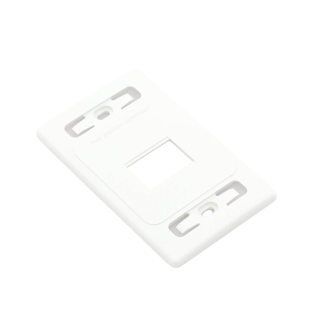 Placa de Pared Modular MAX, de 2 Salidas, Color Blanco, Versión Bulk (Sin Empaque Individual)