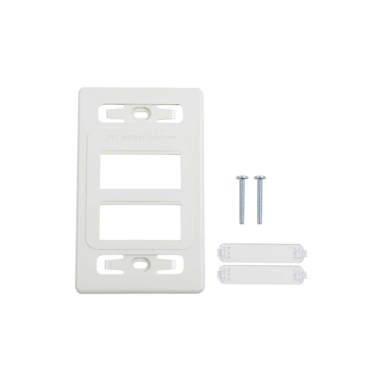 Placa de pared modular MAX, de 6 salidas, color blanco, versión bulk (Sin Empaque Individual)