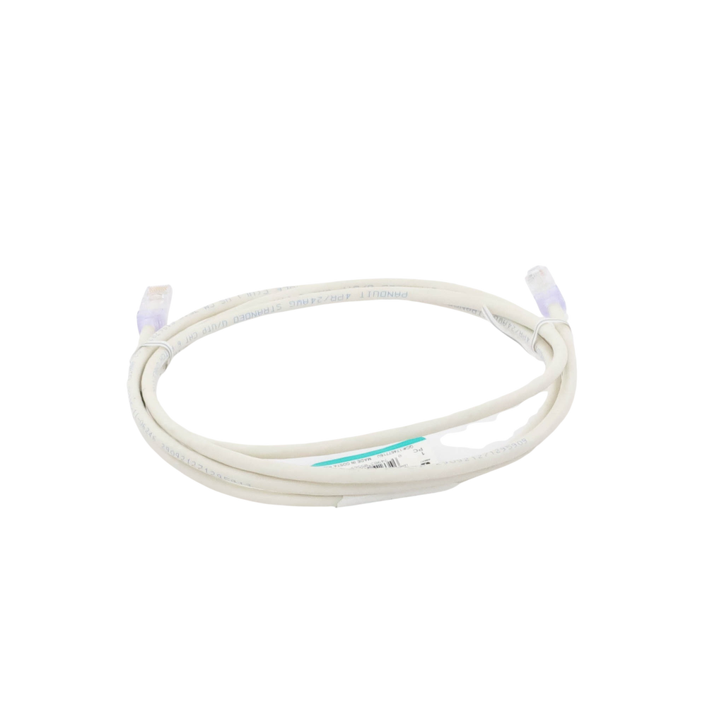 Cable de Parcheo UTP Categoría 6, con Plug Modular en Cada Extremo - 2 Metros (6.56 Pies) - Blanco Mate