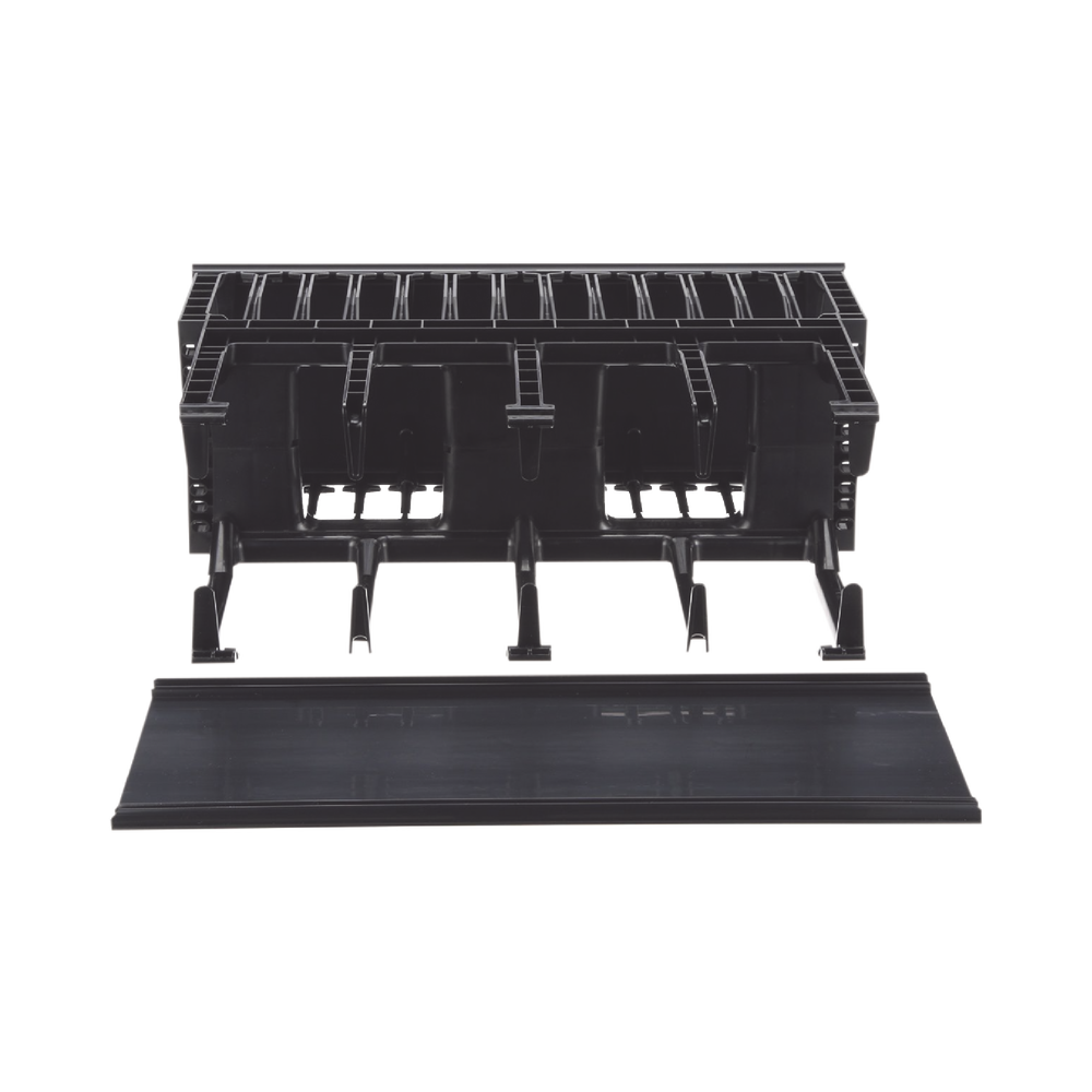 Organizador de Cables Horizontal NetManager de Alta Densidad, Doble (Frontal y Posterior), Para Rack de 19in, 4UR