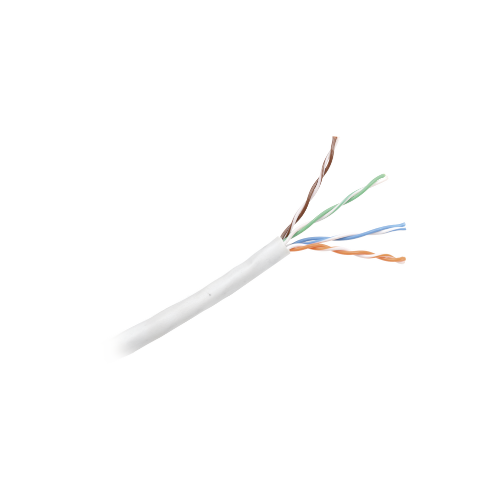 Bobina de Cable UTP 305 Metros (1000 Pies) de Cobre, NetKey, Gris Claro, Categoría 5e (24 AWG), Riser (CMR), de 4 Pares