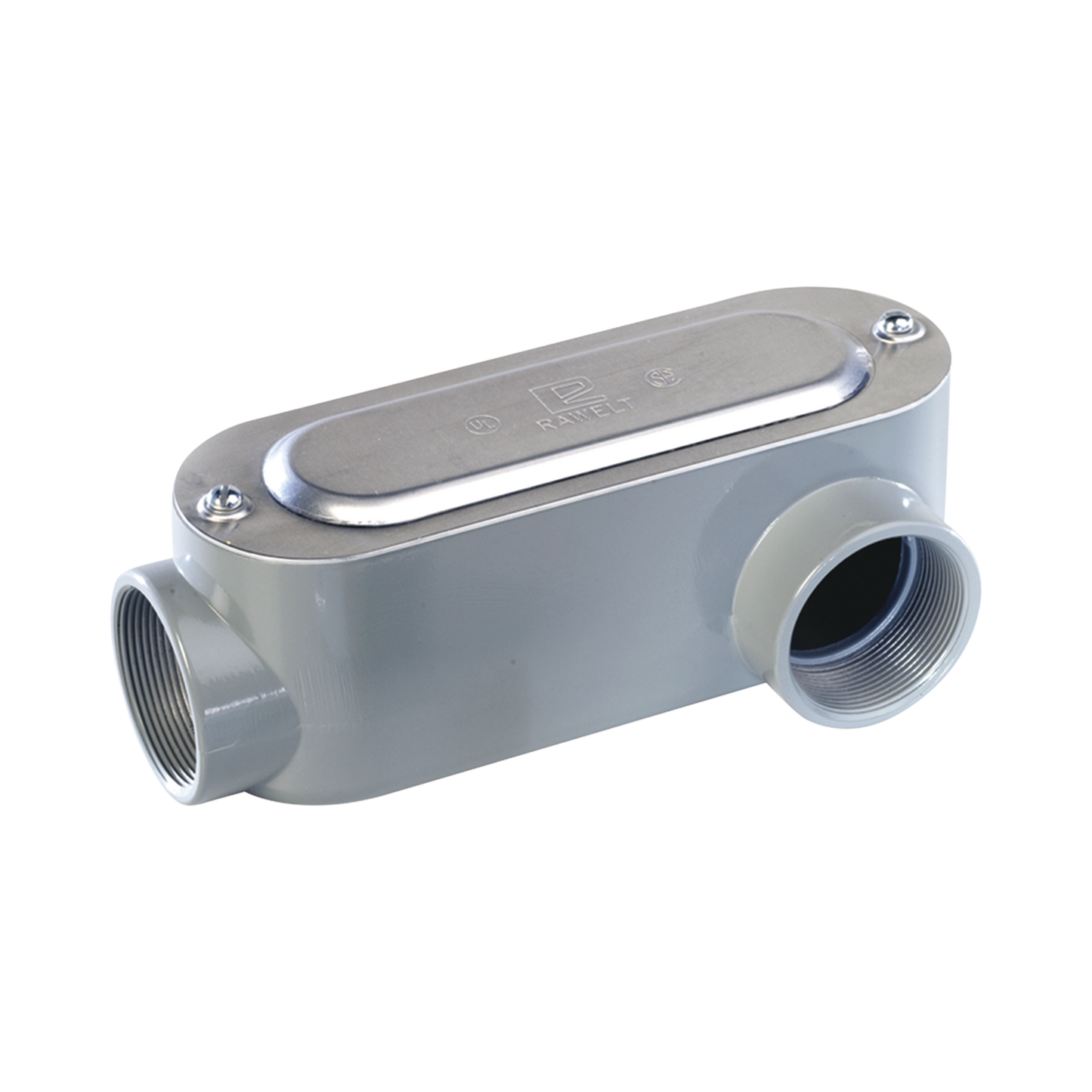 Caja Oval Roscada tipo LL de 3" larga (76.2 mm) / Incluye tapa y tornillos.