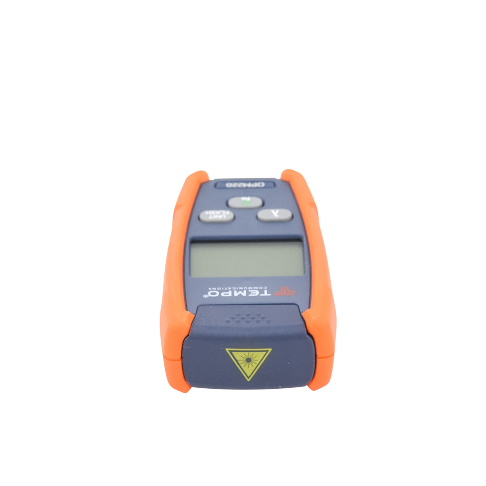 Medidor de Alta Potencia (Micro OPM) para Fibra Óptica con Localizador Visual de Fallos (VFL), Entrada Universal de 2.5 mm (para Conectores SC, ST y FC), Rango de Medición: -50 a +26 dBm