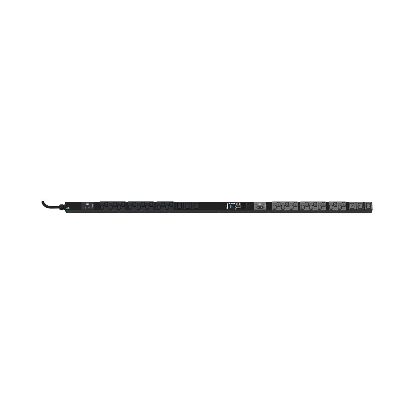PDU Monitoreable (MI) para Distribución de Energía, Enchufe de Entrada NEMA L6-30P, Con 32 Salidas C13 y 6 C19, de Instalación Vertical, 208 Vca, 30 Amp