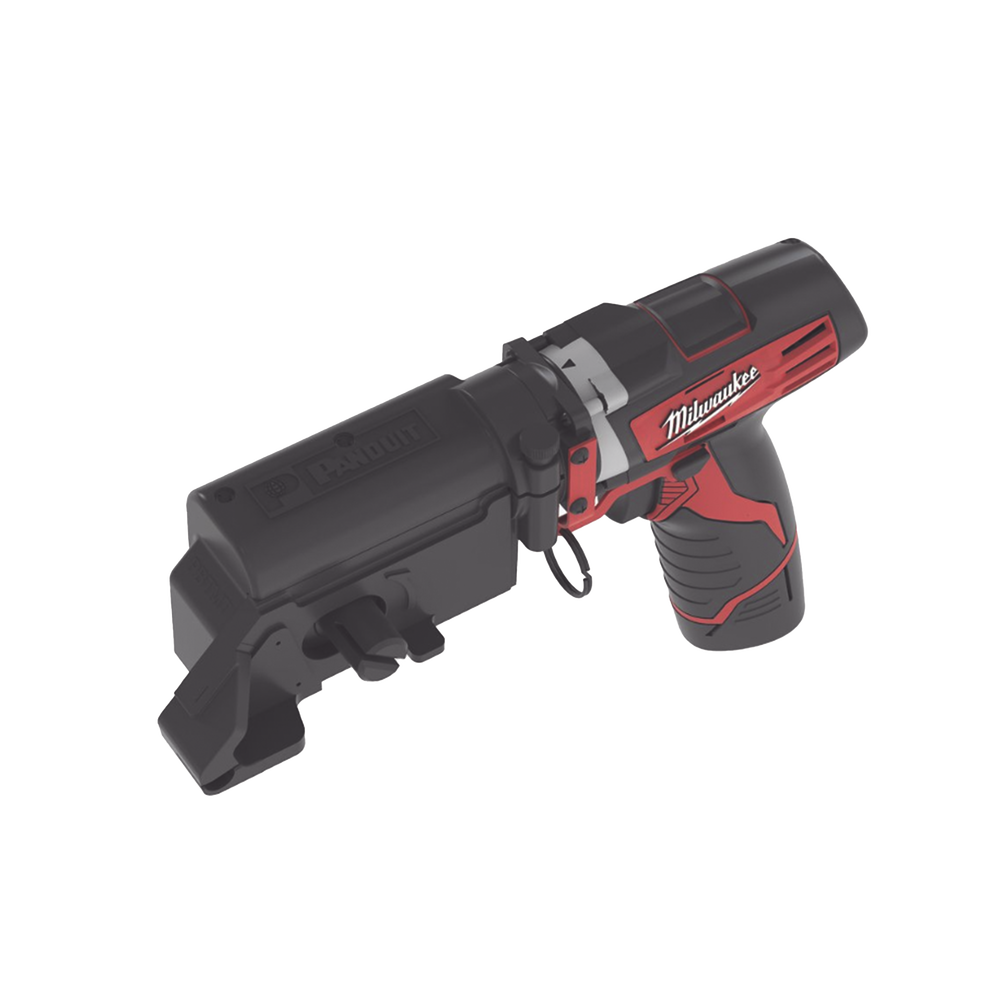 Herramienta de Corte para Cinchos y Flejes Pan-Steel™, Color Negro, Opera a Batería, Cabezal de Giro de 360º con Tensión Controlada