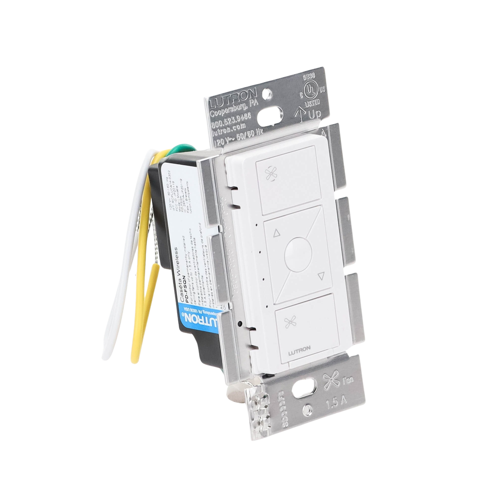 (Caseta Wireless) Control de velocidad inalámbrico para ventilador de techo, un solo polo.