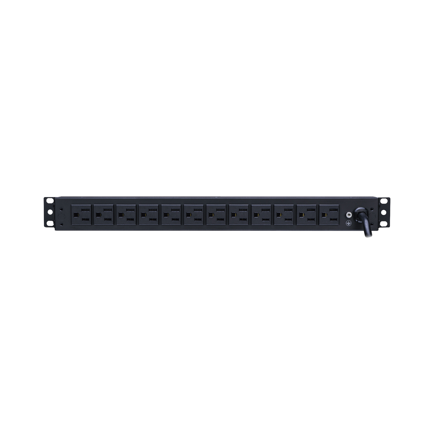 PDU Básico Para Distribución de Energía, Con 12 Tomas NEMA 5-15R Traseras y 2 Tomas 5-15R Frontales, 1UR, 15 Amp, 120 Vca