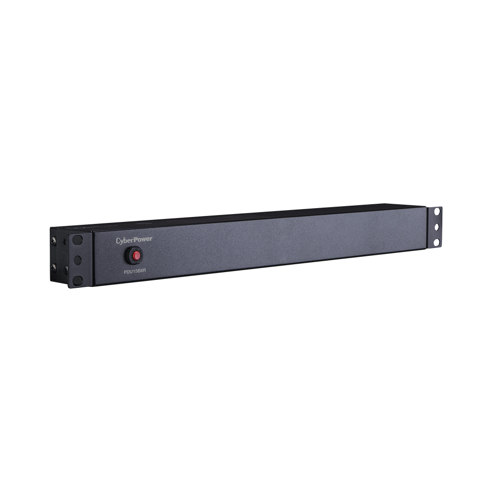 PDU Básico Para Distribución de Energía, Con 8 Tomas NEMA 5-15R Traseras, 1UR, 15 Amp, 120 Vca