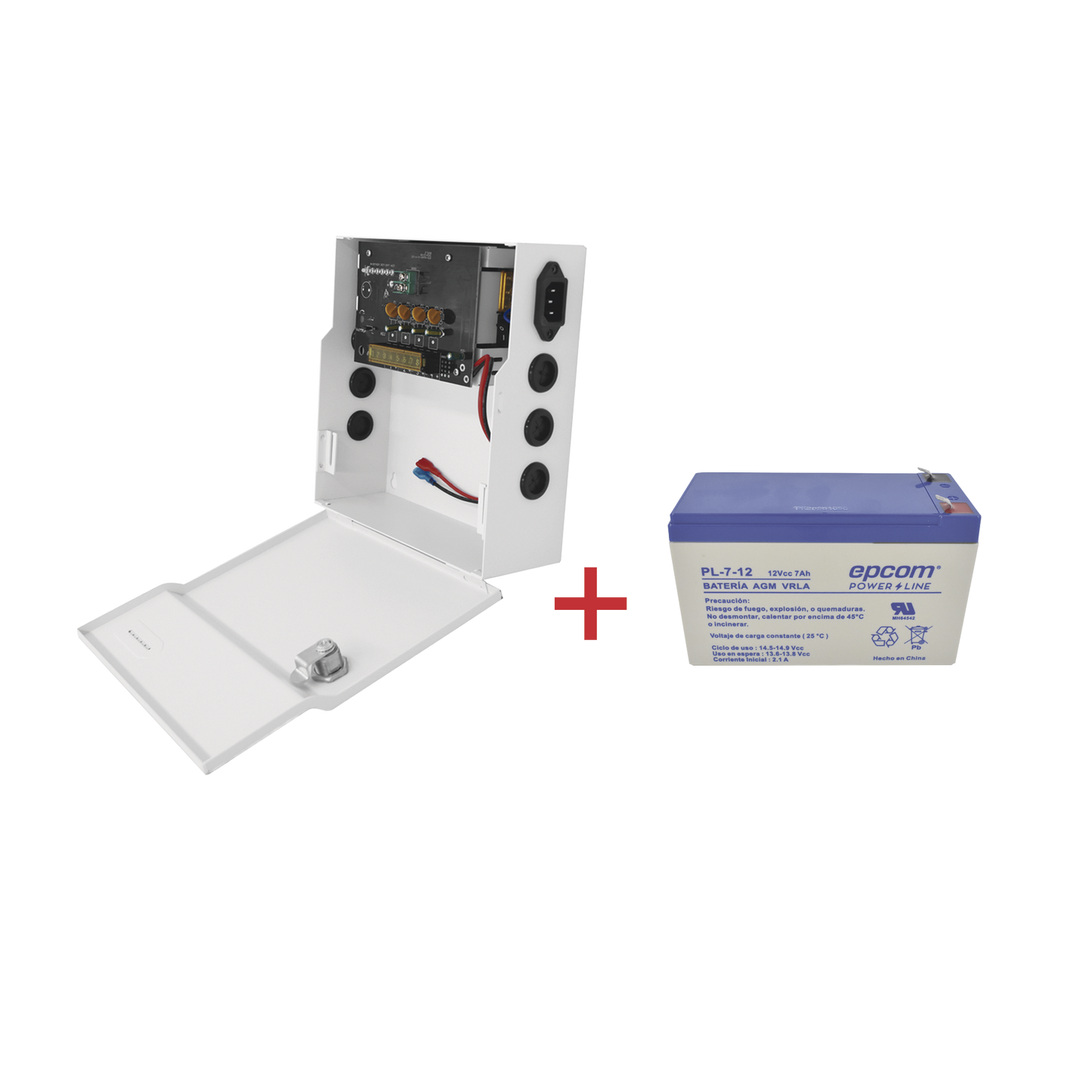 Kit / Fuente PLK12DC4ABK + Batería incluída PL712